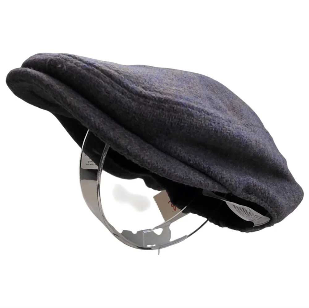 Cat Jack Toddler Kids Flat Cap Hat 2T 5T Gray Tweed Herringbone